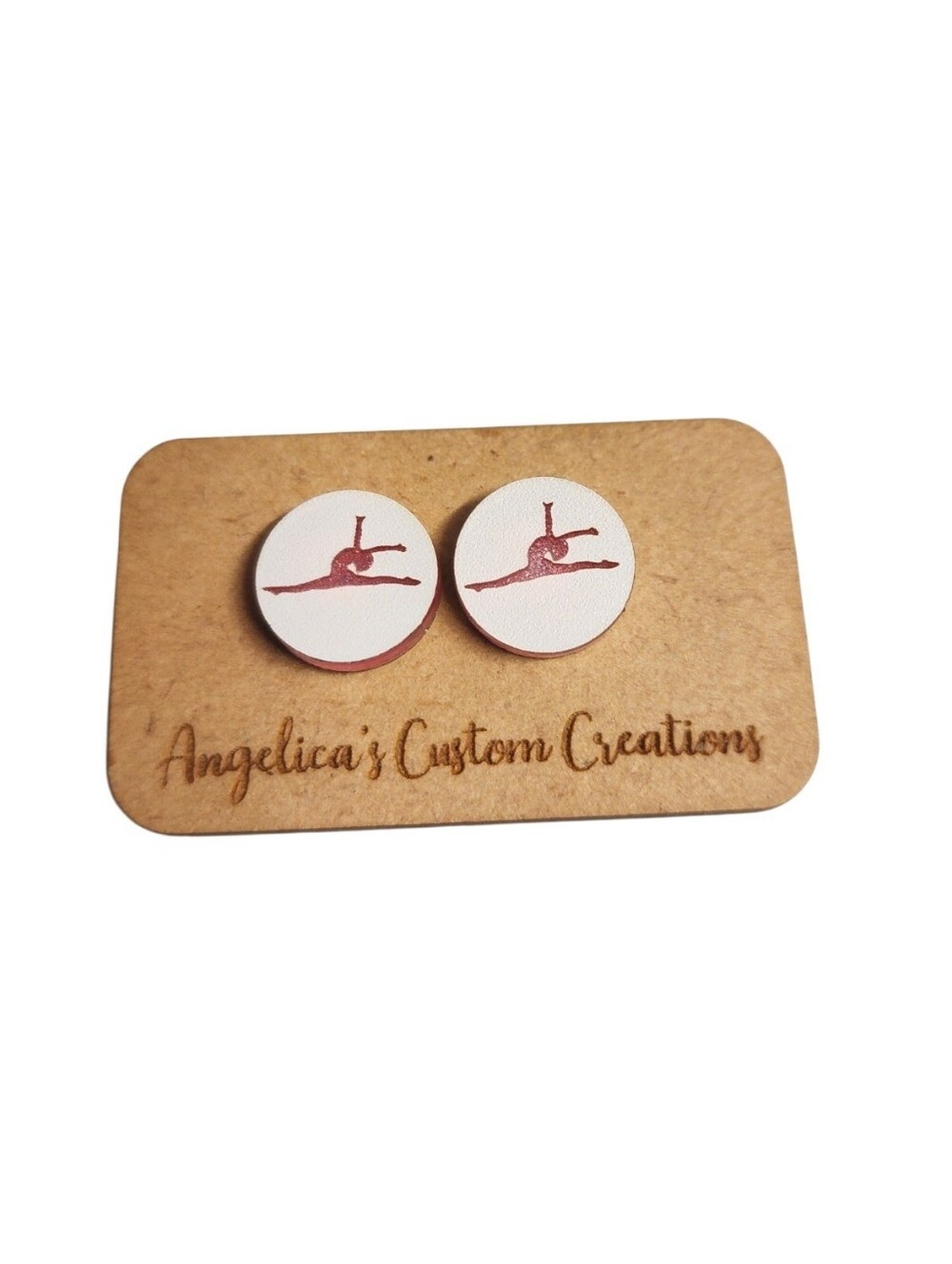 Perfect 10 Gymnast Acrylic Stud Earrings